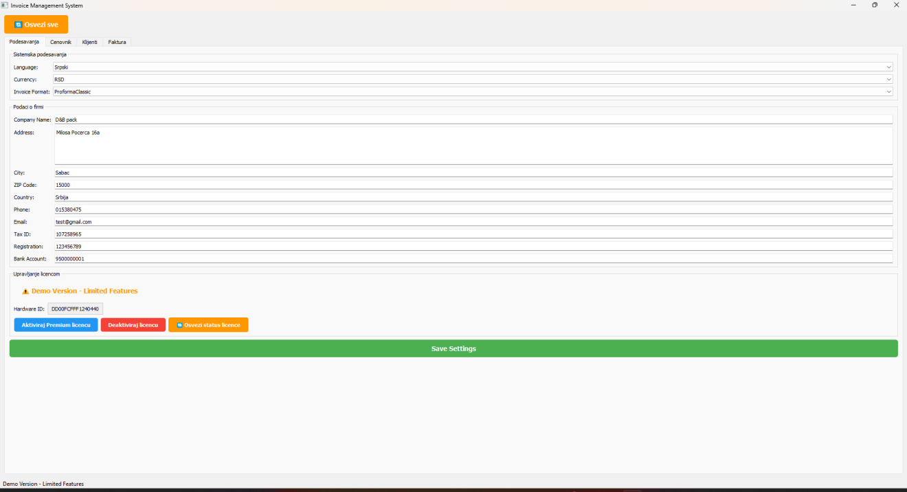 IMS PDF export preview for professional documents
