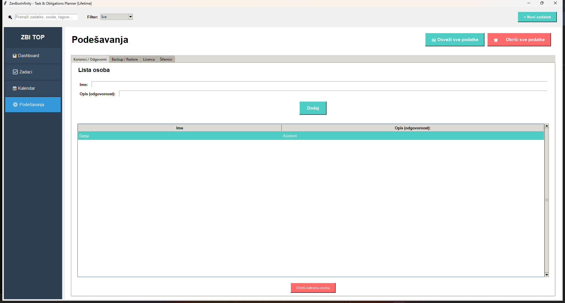 TOP recurring tasks and templates screen